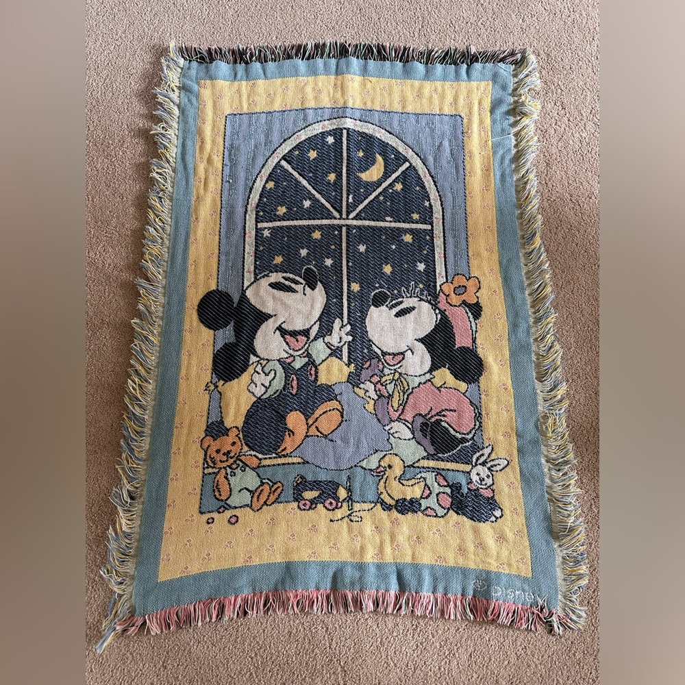 Baby Mickey & Co. Starry Night Woven Tapestry Throw
